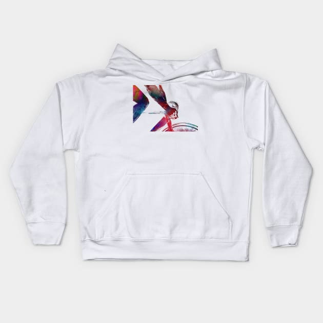 cycling sport art #cycling Kids Hoodie by JBJart